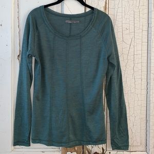 Prana green wool blend top Size Medium